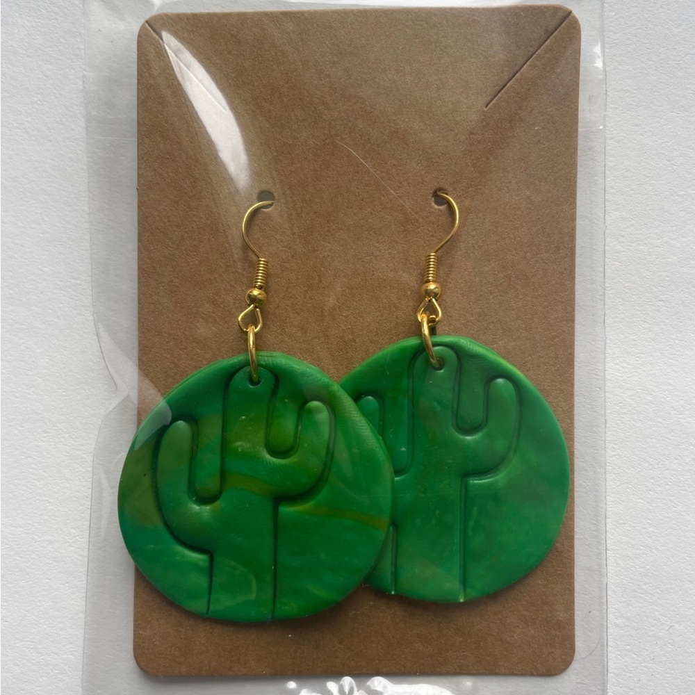 Cactus earrings